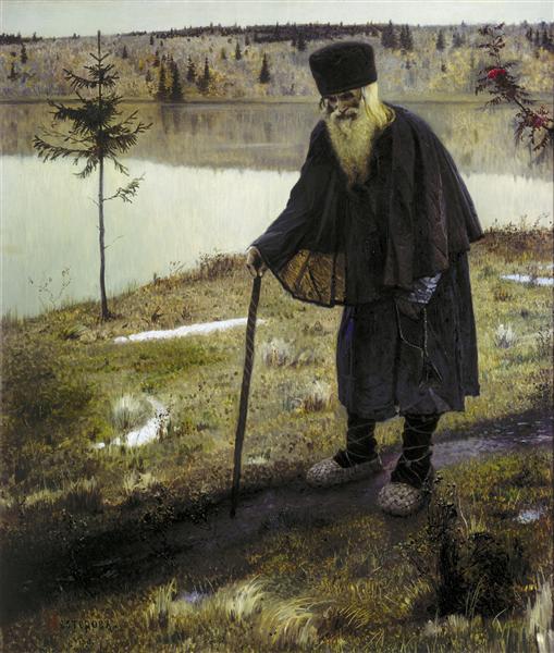 The Hermit, 1889 - Michail Wassiljewitsch Nesterow