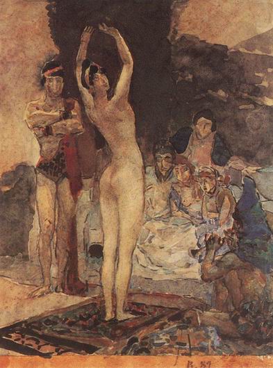 Східний танець, 1887 - Михайло Врубель