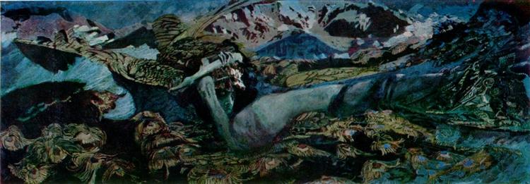 Démon tombé, 1902 - Mikhaïl Vroubel
