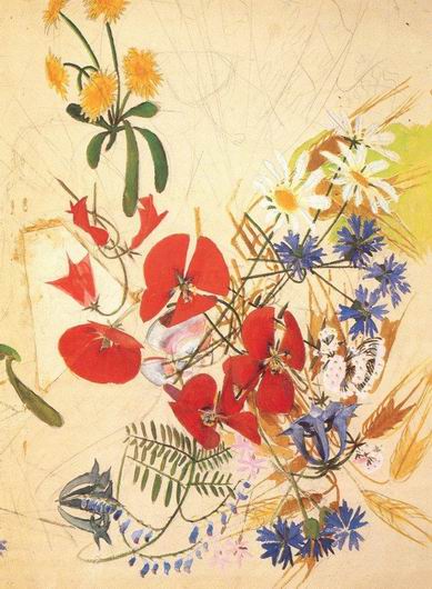 Field flowers, 1884 - Mijaíl Vrúbel