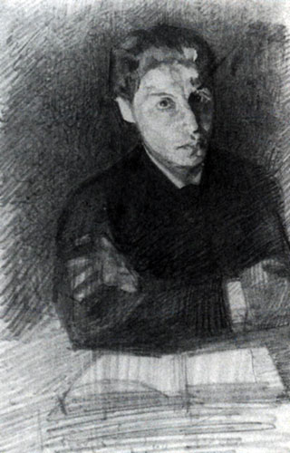 Автопортрет, 1880 - Михайло Врубель