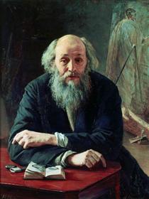 Portrait of Nikolaj Nikolajewitsch Ge - Nikolái Yaroshenko