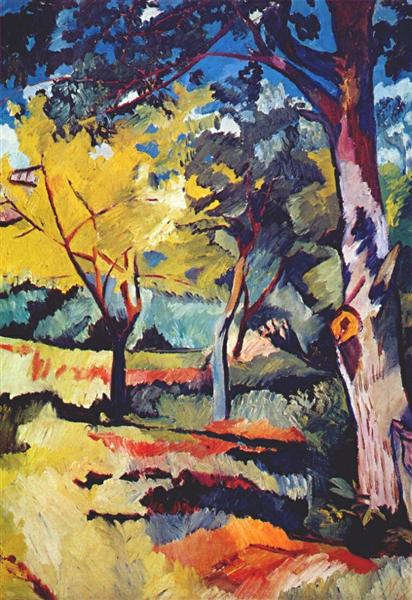 Landscape at Ladyzhino, c.1907 - c.1908 - Nathalie Gontcharoff