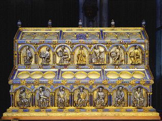 Shrine of the Three Holy Kings, David Side, c.1200 - Nicholas of Verdun