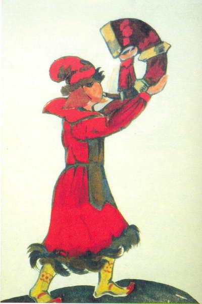 Хлопець з рогом, 1921 - Микола Реріх