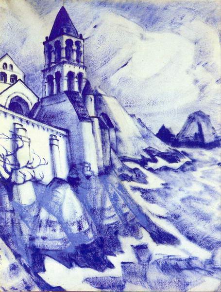 By the sea, 1916 - Nicolas Roerich
