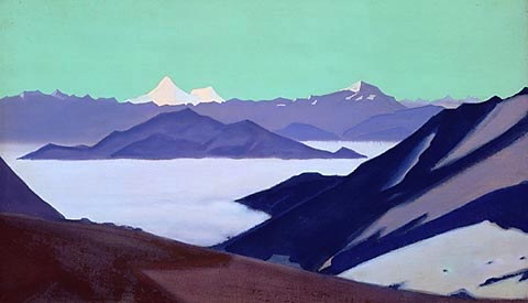 Fog in the mountains, 1945 - Nikolái Roerich