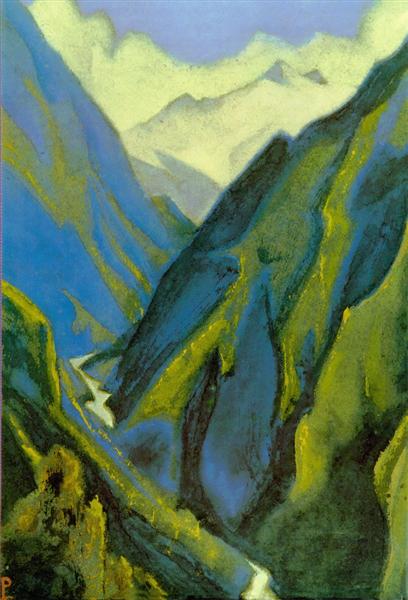 Ganges (Cold ravine), 1946 - Nicolas Roerich