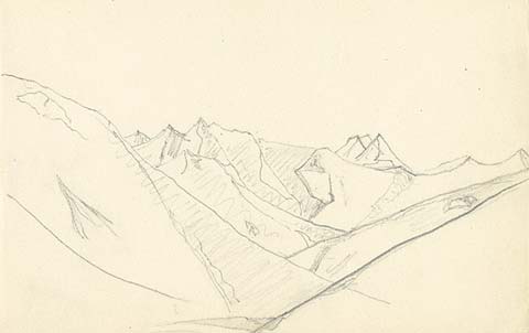 Guri Guri Dhar ridge, 1931 - Nikolai Konstantinovich Roerich