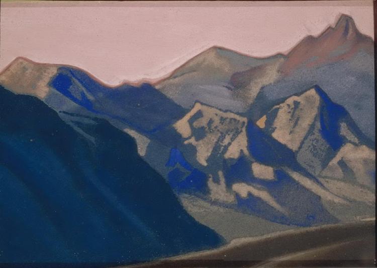 Himalayas. Chain of mountains., 1942 - Николай  Рерих