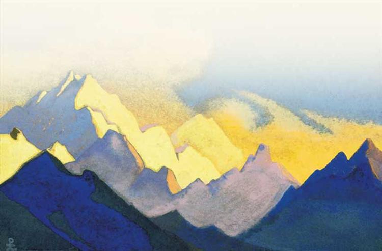 Himalayas. Varicoloured snows., 1937 - Nicholas Roerich