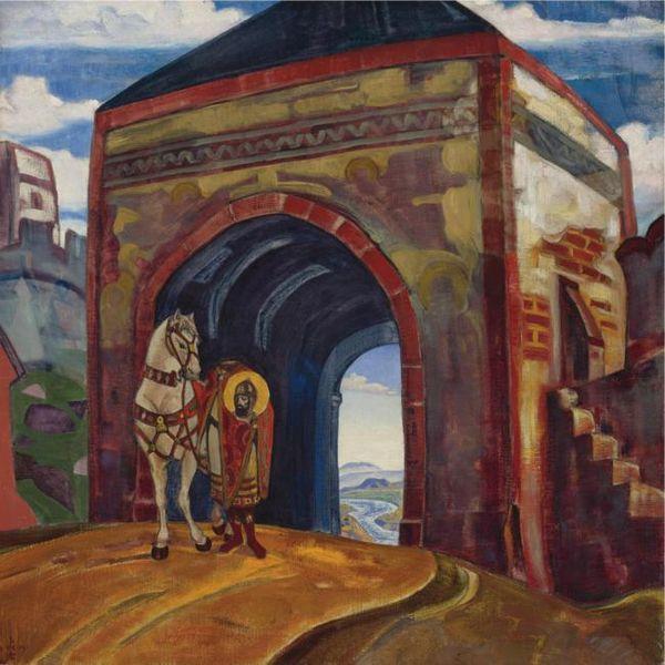 Martyr Mercurius of Smolensk, 1918 - Nicolas Roerich