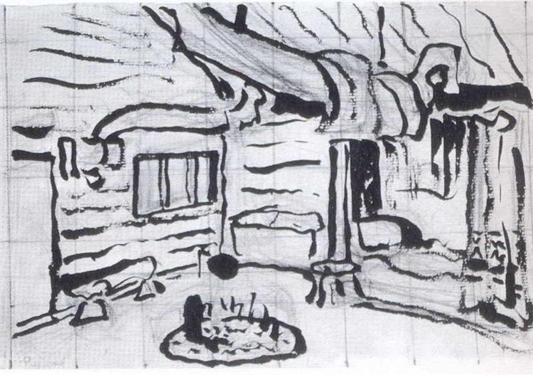 Oze's room, 1912 - Nicolas Roerich