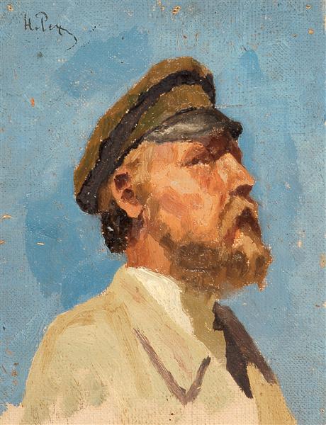 Portrait of man, c.1895 - Nicolas Roerich