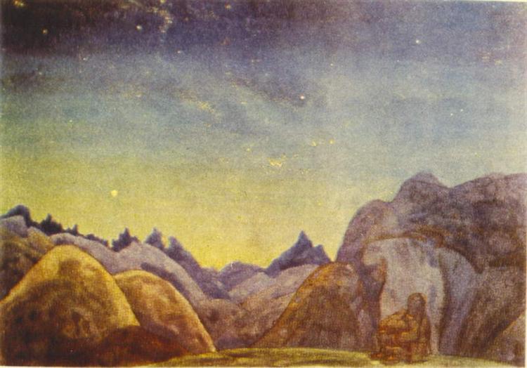 Starry sky, 1914 - Николай  Рерих