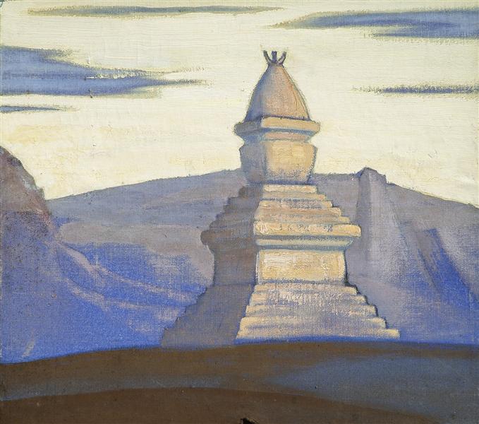 Stupa near Sharugen, 1928 - Николай  Рерих