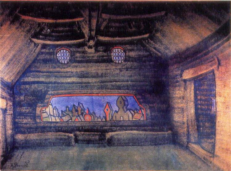 Terem of Yaroslavna. New moon., 1914 - Nicholas Roerich