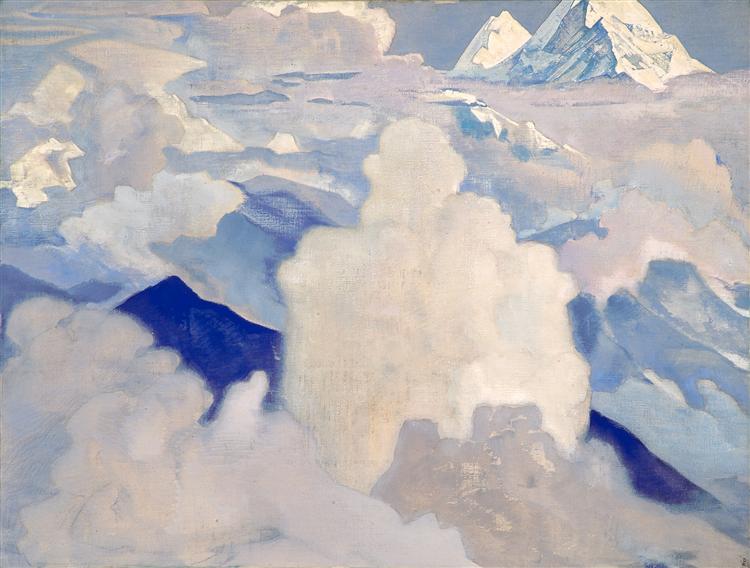 Белый и Небесный, 1924 - Николай  Рерих