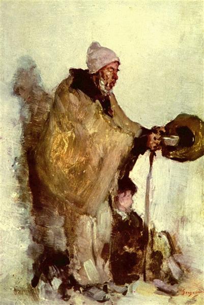Breton beggar - Nicolae Grigorescu