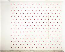 Imprints of a No. 50 Paintbrush Repeated at Regular Intervals of 30 cm. - Niele Toroni