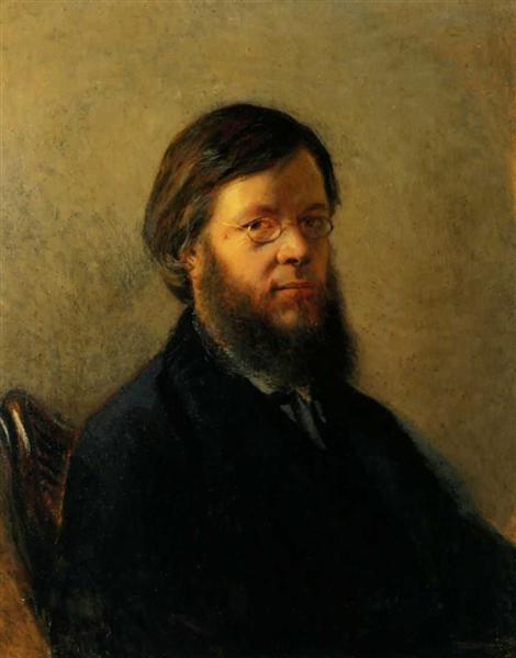 Retrato de A.N.Pypin, 1871 - Nikolai Ge