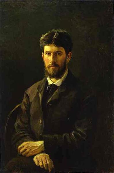 Portrait of Nikolay O.Ge, Artists Father, 1854 - Nikolai 