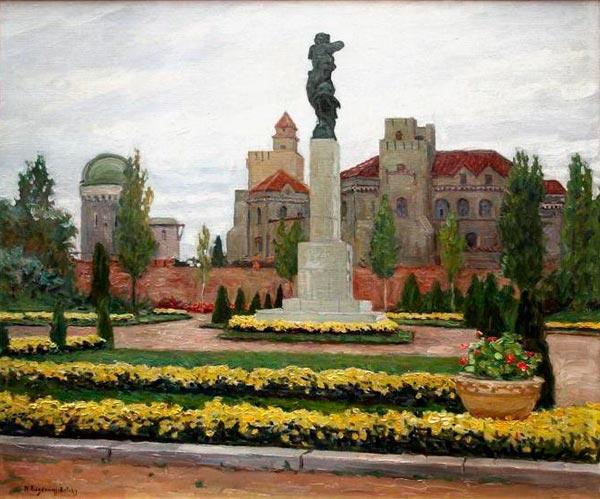 Городской пейзаж, c.1930 - Николай Богданов-Бельский