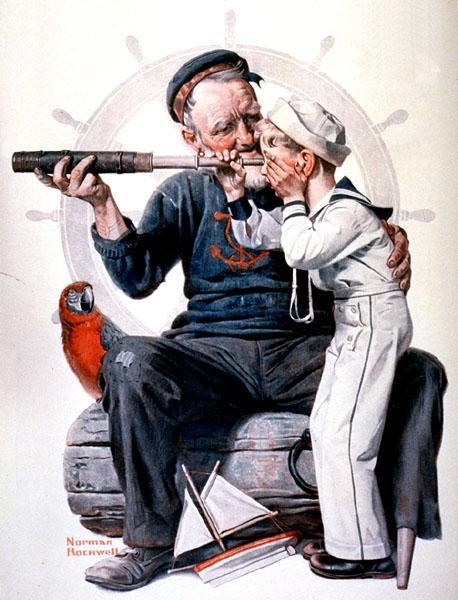 Sailors, 1922 - Norman Rockwell