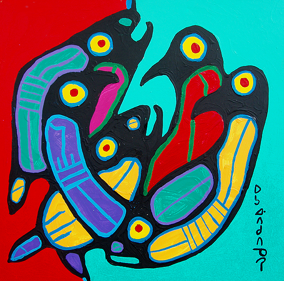 Nature's Family - Norval Morrisseau