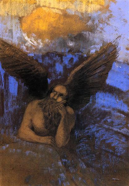 Aged Angel, c.1903 - 奥迪隆·雷东