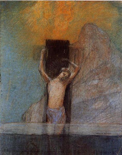 Christ on the Cross, c.1897 - Одилон Редон