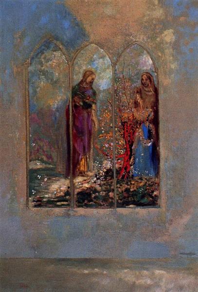 The Window, c.1904 - Одилон Редон