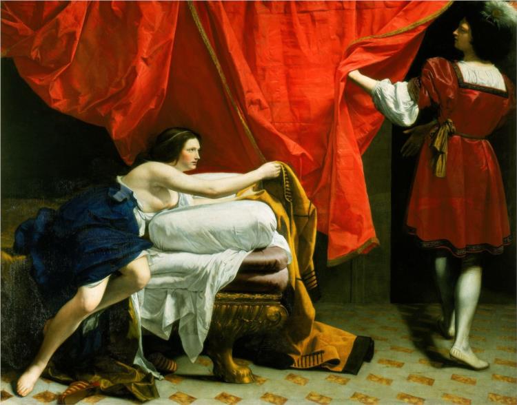 Joseph and Potiphar's Wife, 1632 - Ораціо Джентілескі