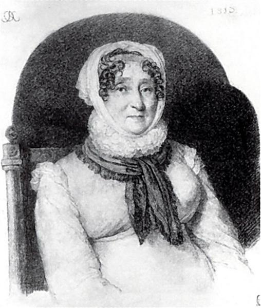 Portrait of Elizabeth Olenina, 1813 - Орест Кіпренський