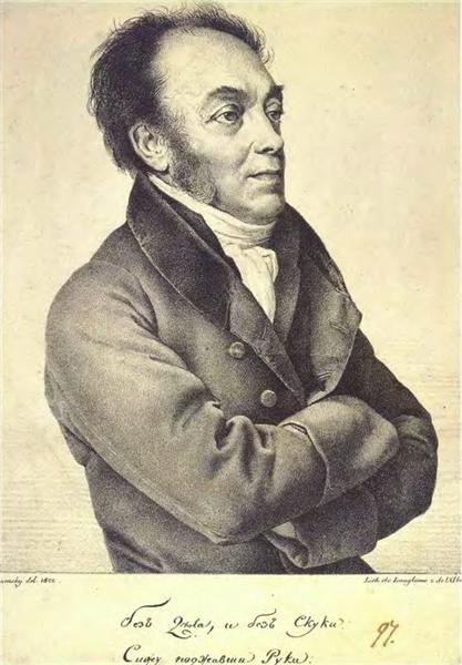 Portrait of Feodor Rostopchin, 1822 - Орест Кіпренський