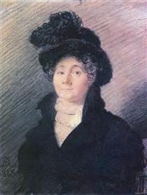 Portrait of Mrs. Vallo - Orest Kiprenski