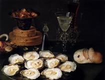 Still Life with Oysters - Osias Beert