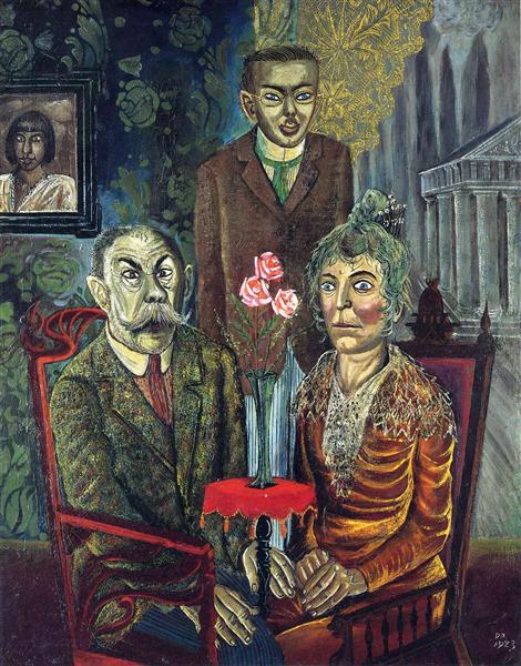 The Family of the Painter Adalbert Trillhaase, 1923 - Отто Дікс
