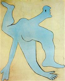 A blue acrobat - 畢卡索