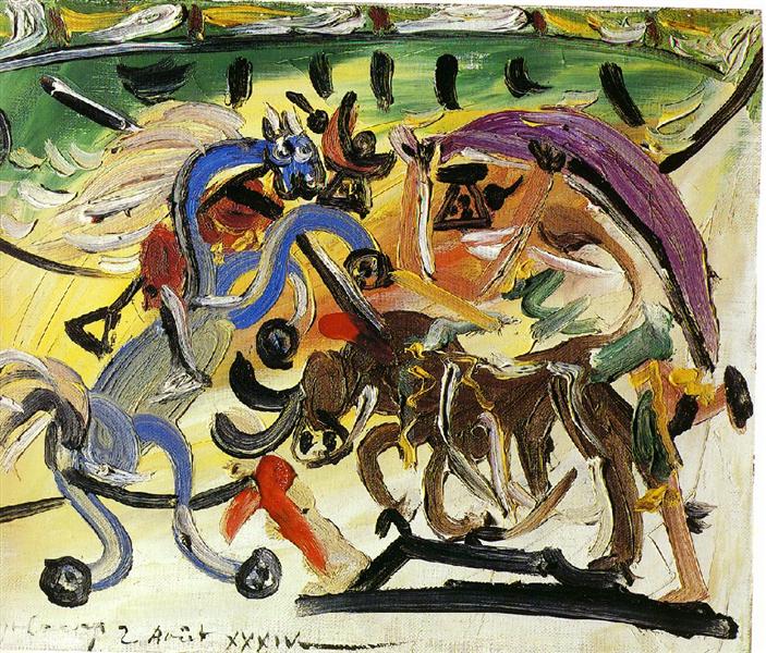 A bullfight, 1934 - 畢卡索