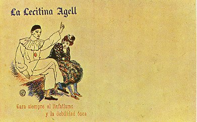 Advertisement for 'Lecitina Agell', 1902 - Пабло Пикассо