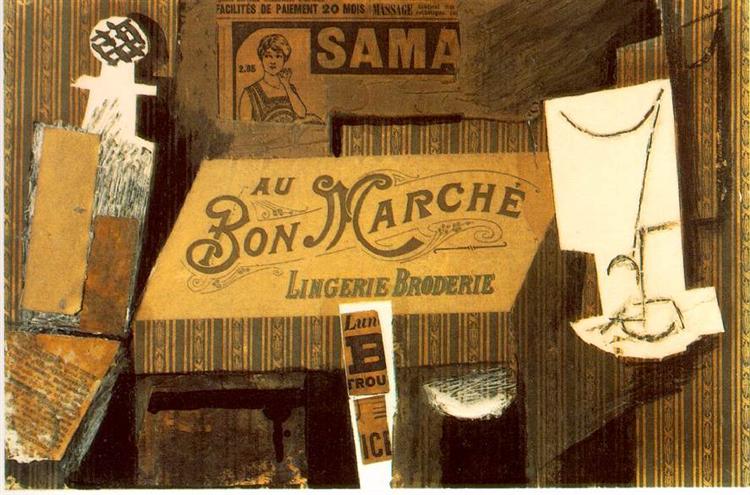 Au bon marche, 1913 - Пабло Пикассо