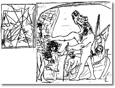 Сліпий Мінотавр, якого веде дівчинка, 1934 - Пабло Пікассо