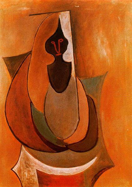 Cubist Person, 1917 - Пабло Пікассо