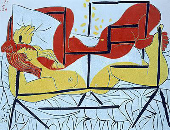 Даная, 1962 - Пабло Пікассо