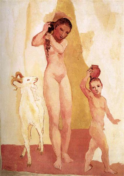 Girl and goat, 1906 - Пабло Пикассо
