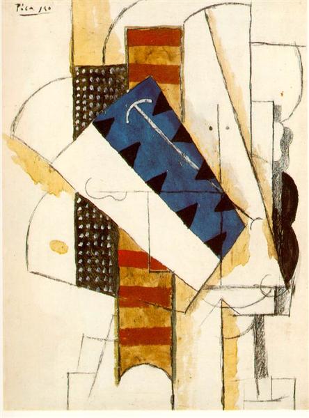 Head of a man, 1913 - Пабло Пикассо
