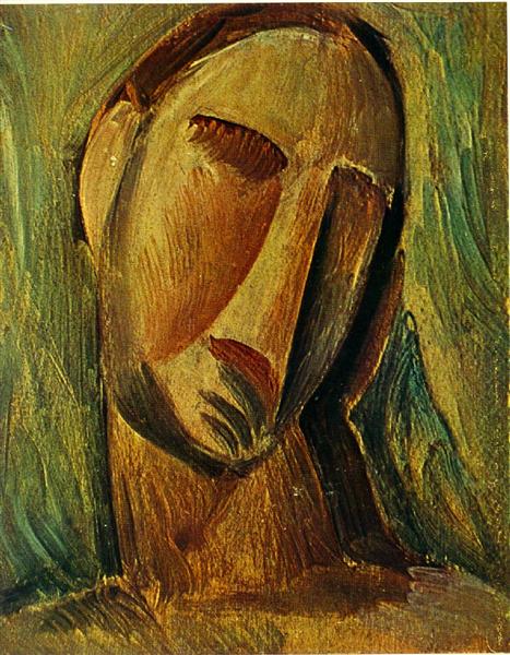 Голова жінки, 1908 - Пабло Пікассо
