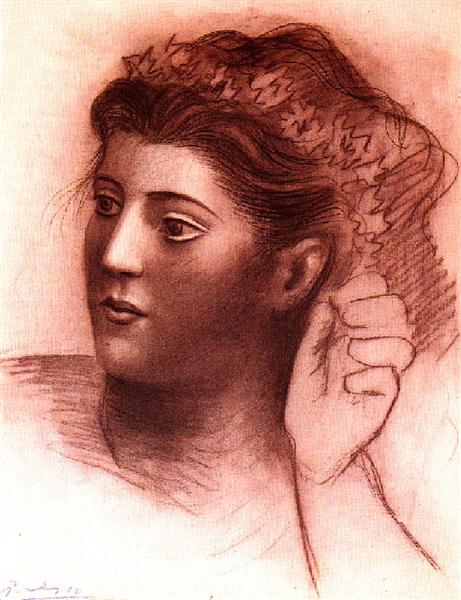 Голова жінки, 1921 - Пабло Пікассо