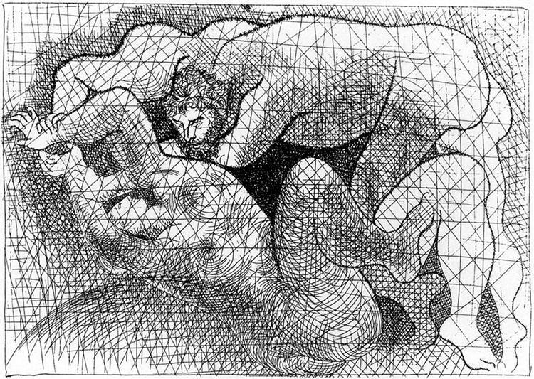 Чоловік та жінка, 1927 - Пабло Пікассо